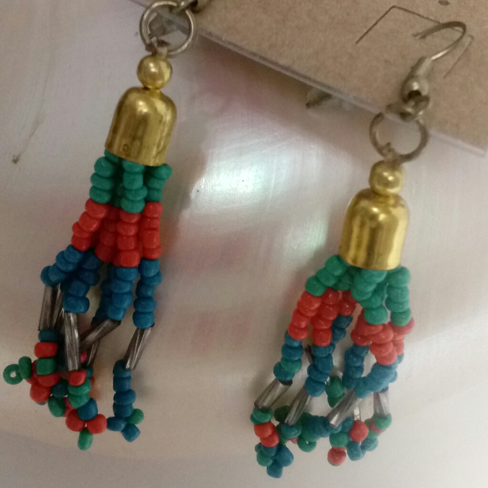 🔴 5/$15 Southwestern Ceramic Dangle Earrings